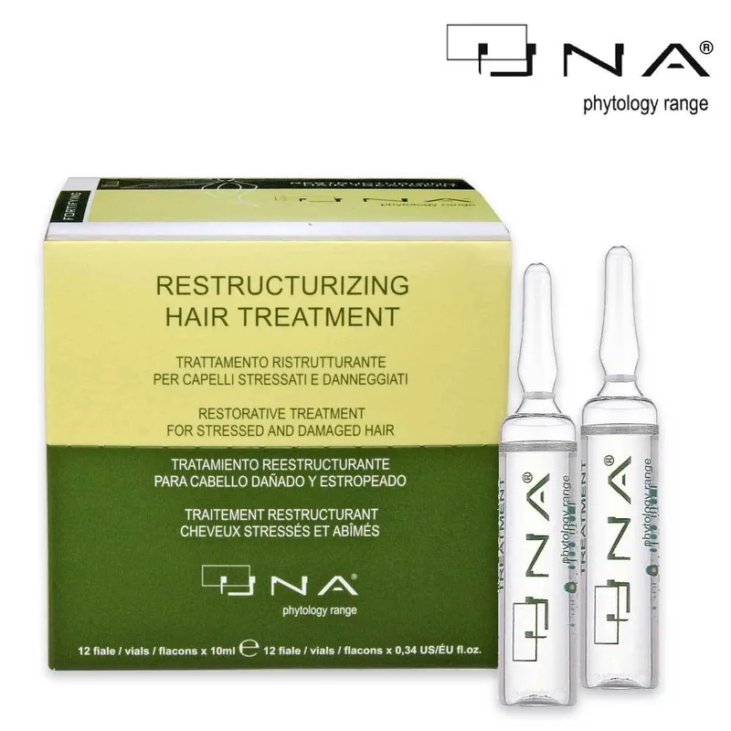 Una restructuring hair treatment box 12 vials x 10ml