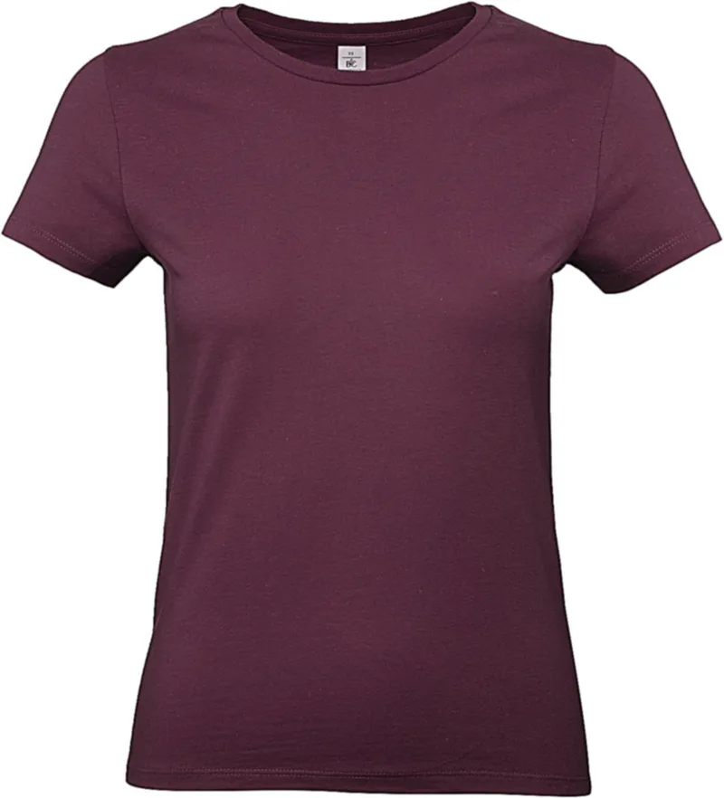 Γυναικειο T Shirt E190 B & C TW04T Burgundy