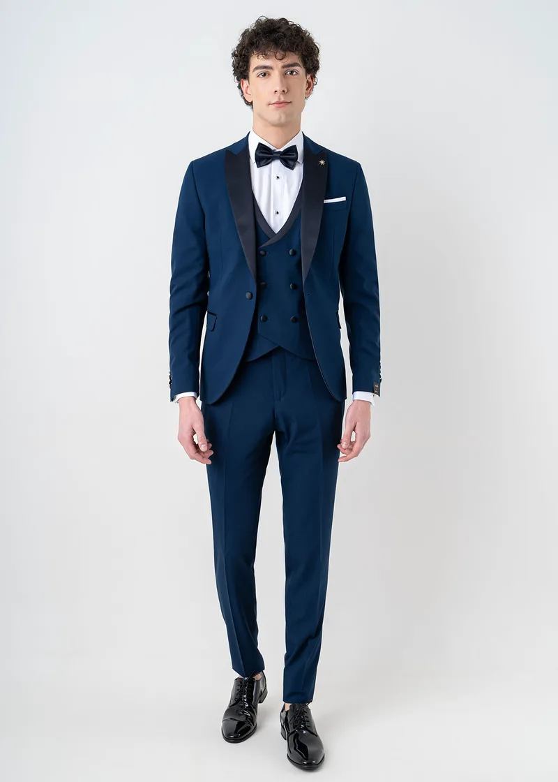 Manuel Ritz 3 Pieces Κοστούμι της σειράς Smokin - 3630ARW3149 243131 88 Dark l Blue