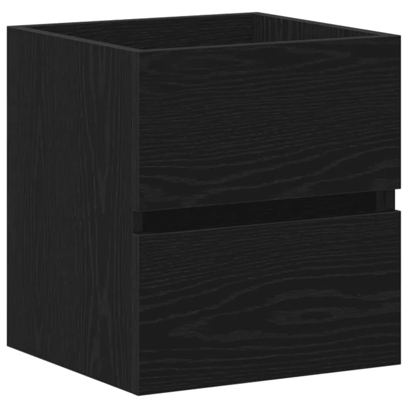 vidaXL Ντουλάπι Νιπτήρα Μπάνιου Μαύρο Δρυς 41x38,5x45 εκ. από Τεχνητό Ξύλο