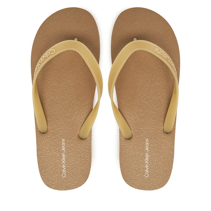 Σαγιονάρες Calvin Klein Jeans Thong+ Tpu YM0YM01265 Μπεζ