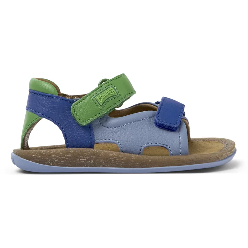 CAMPER Twins - Πέδιλα Για Firstwalkers - Μπλε,Πράσινο, Μέγεθος 23, Smooth leather