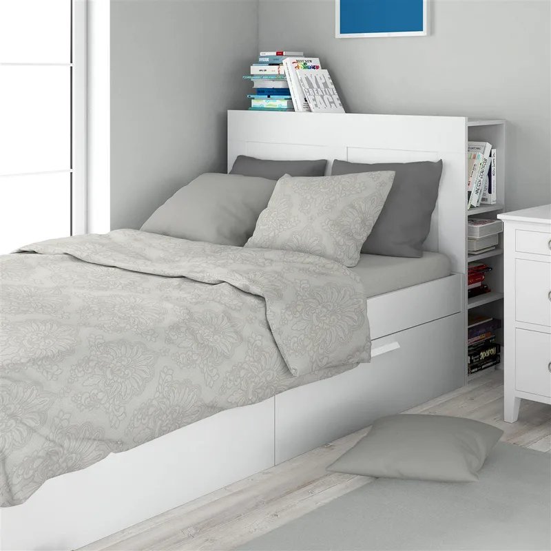Σετ Σεντόνια 3τμχ Βαμβακερά Μονά 160x240εκ. Άρτεμις 701 Grey DimCol 33112223001 (Ύφασμα: Βαμβάκι 100%, Τύπος κατωσέντονου: Χωρίς Λάστιχο, Χρώμα: Γκρι, Μέγεθος: Μονά) - DimCol - 33112223001