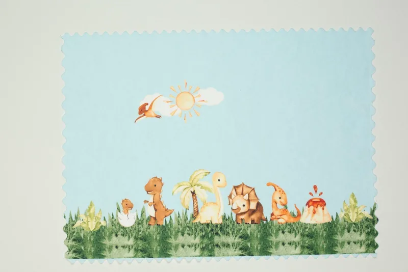 Παιδικό Σουπλά Dimcol Dinosaur Park 517 Σιέλ 35x50