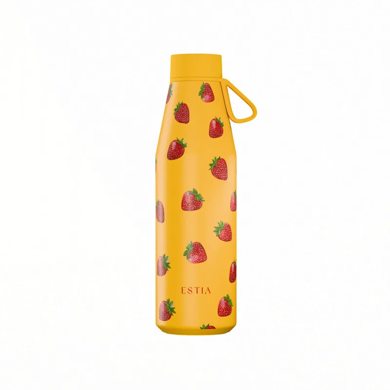 Θερμός-Μπουκάλι Ανοξείδωτο Berry Bright Flow Save The Aegean Estia 500ml 01-42042 (Υλικό: Ανοξείδωτο) - estia - 01-42042