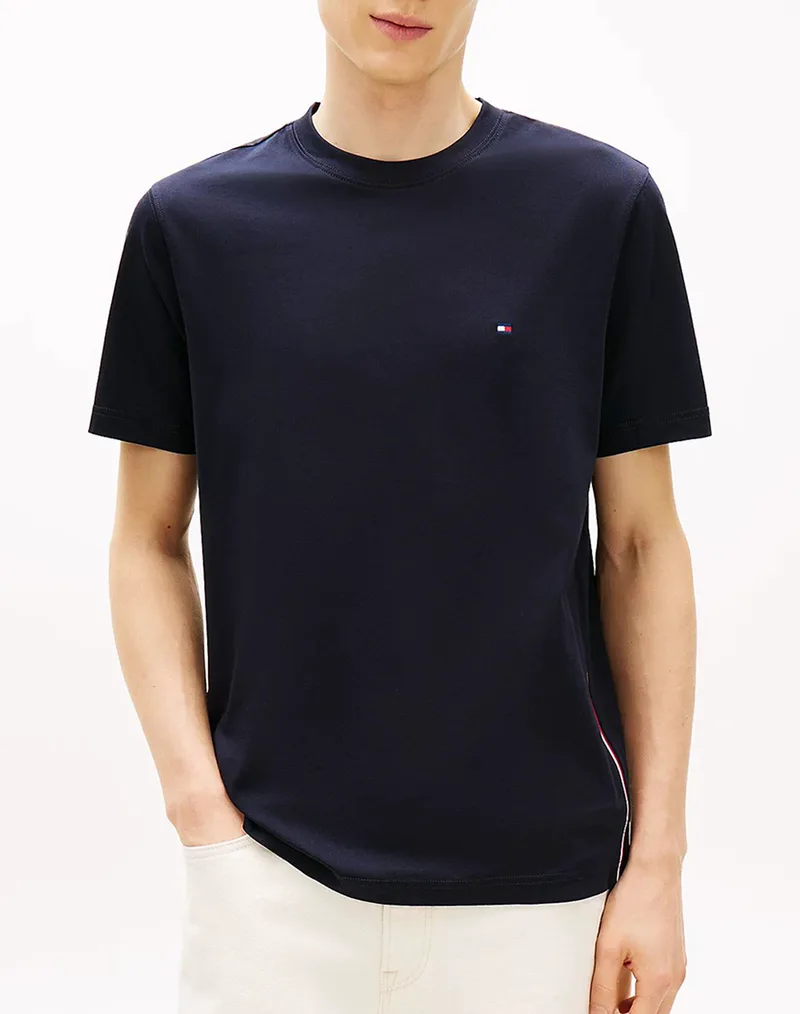 TOMMY HILFIGER GLOBAL STRIPE TEE MW0MW42393-DW5 DarkBlue