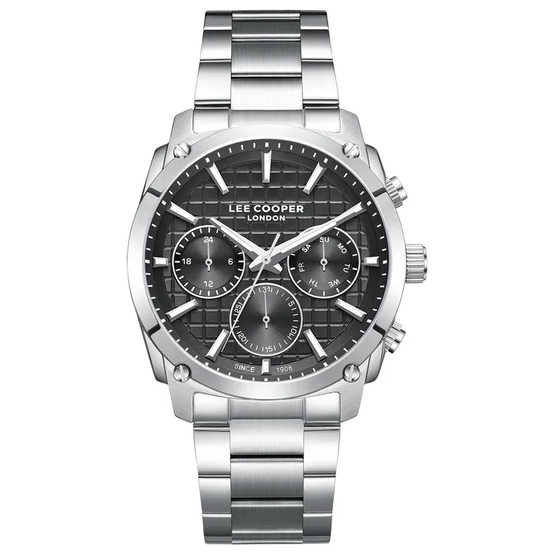 LEE COOPER Men's - LC08348.350, Silver case with Metal Bracelet