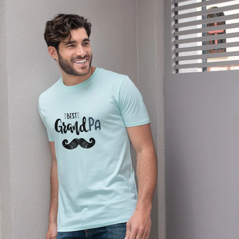 Grandfather - Organic Vegan T-Shirt Unisex - Μέντα - XL