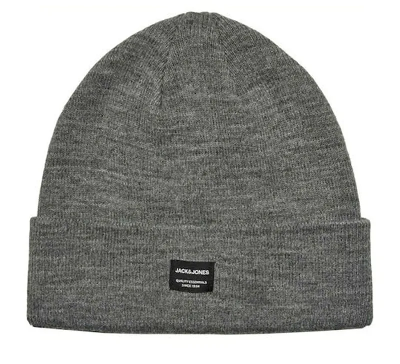 ΣΚΟΥΦΟΣ JACK & JONES JACDNA BEANIE GREY MELANGE JACK&JONES