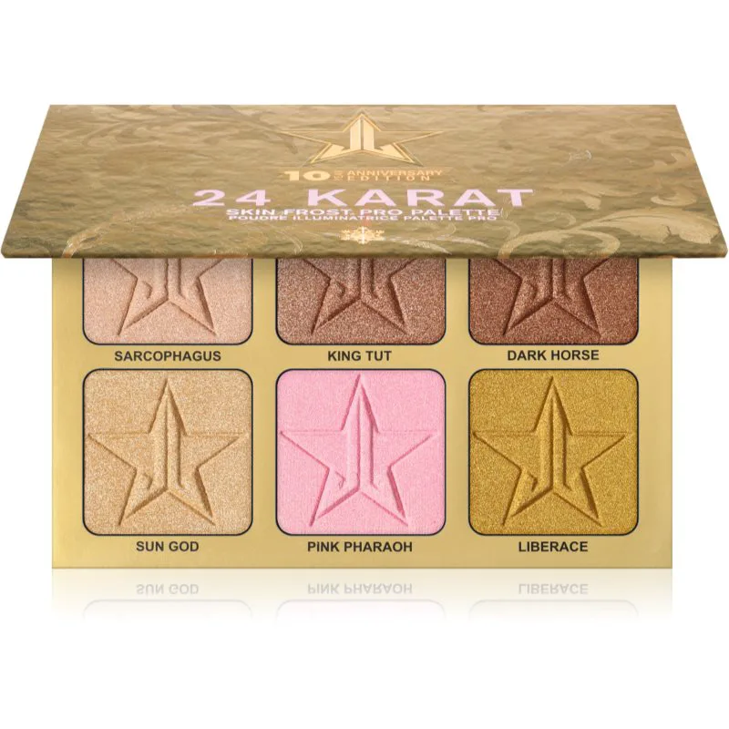 Jeffree Star Cosmetics Skin Frost™ 24K Highlighter Παλέτα για φωτισμό 6x7 γρ