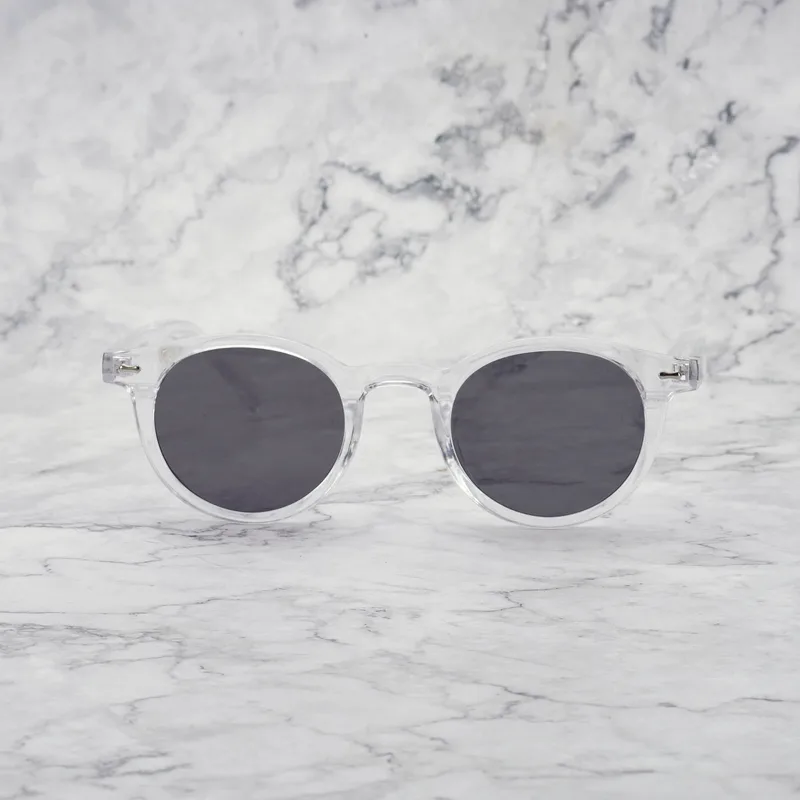 JAMES Tinted Sunglasses | Clear | Gray Shades | Explicit Poets Sunglasses