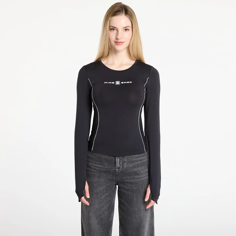 Nike Sportswear Shox Women's Long-Sleeve Top Black/ Black M