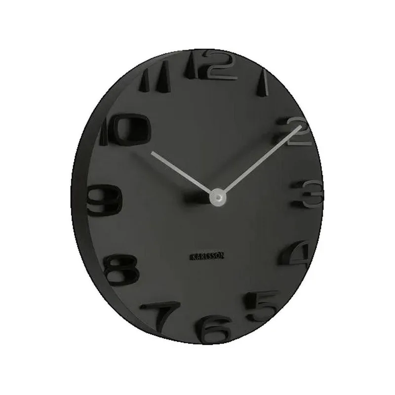 Ρολόγια τοίχου Karlsson Horloge Murale On the Edge Noir