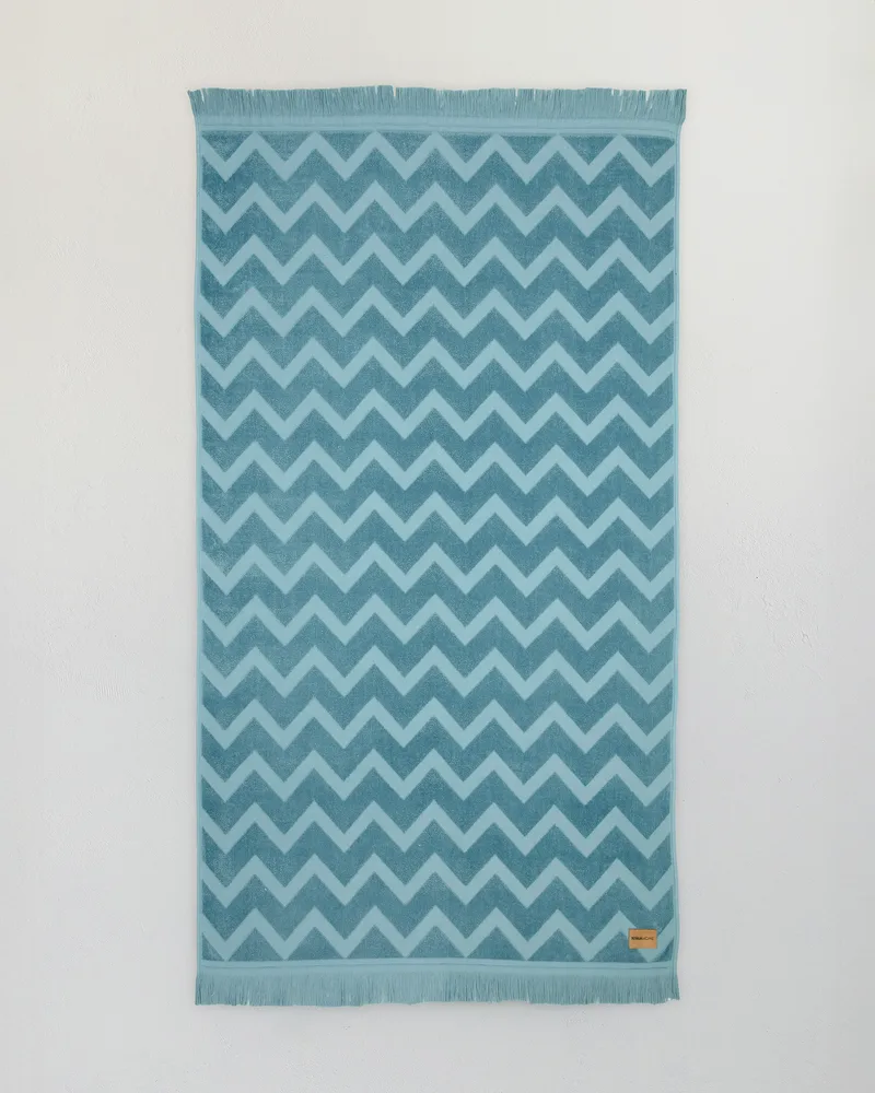 Πετσέτα Θαλάσσης Nima Vida Petrol Jacquard Πετρόλ, Τιρκουάζ 90x160