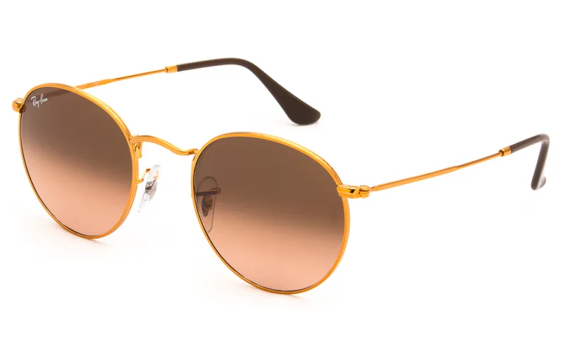 RAY BAN ΓΥΑΛΙΑ ΗΛΙΟΥ RAY BAN ROUND METAL 3447 9001A5 5021 3447 Χρυσό
