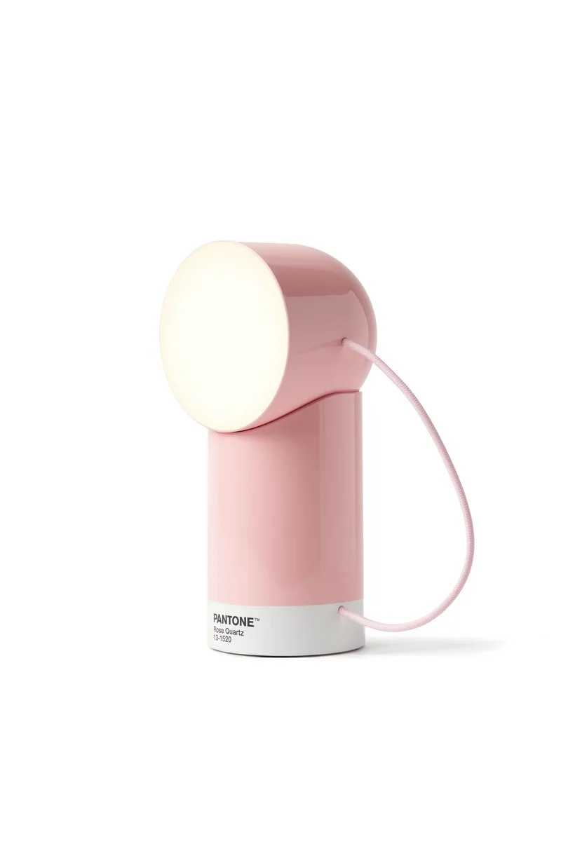 Lexon x Pantone | Φορητό φωτιστικό LED με κινούμενη κεφαλή - Rose Quartz