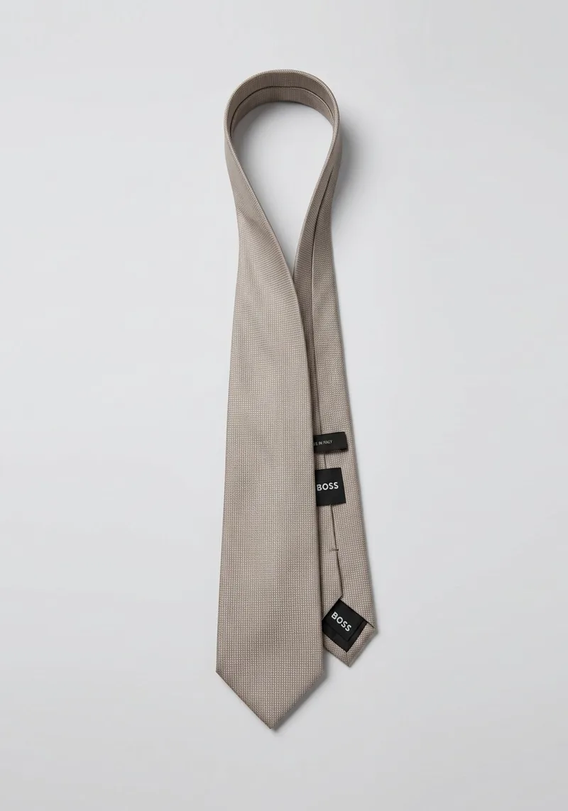 BOSS Γραβάτα H-Tie 7.5 cm - 50566640 256 Dark Μπεζ