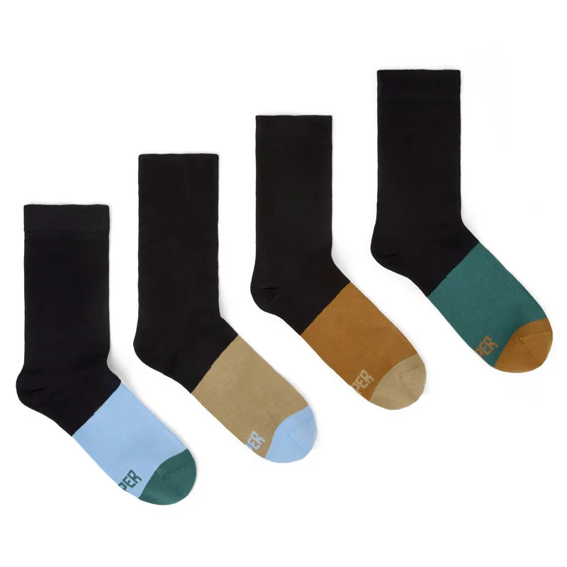 CAMPER Sox Socks - Unisex Κάλτσες - Καφέ,Μπλε,Πράσινο, Μέγεθος M, Cotton fabric