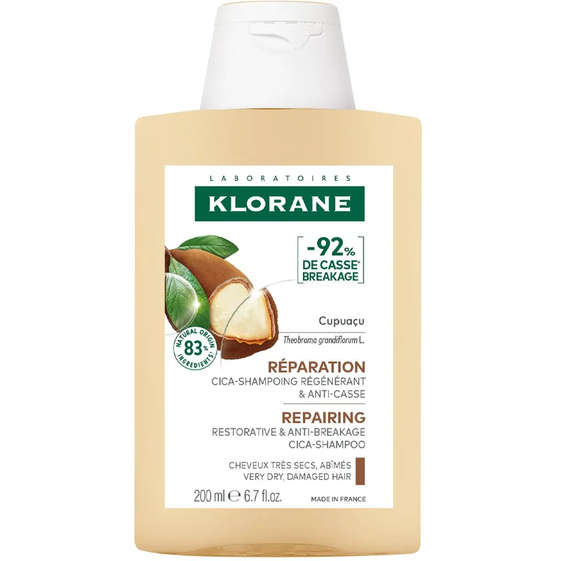 Klorane Cupuacu Butter Shampoo Σαμπουάν για Πολύ Ξηρά Μαλλιά με Βούτυρο Κουπουασού 200ml