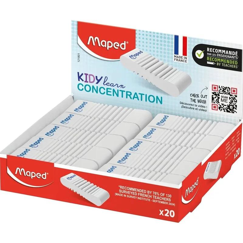 Γόμα Maped Concentration Kidy Learn Λευκή 121801