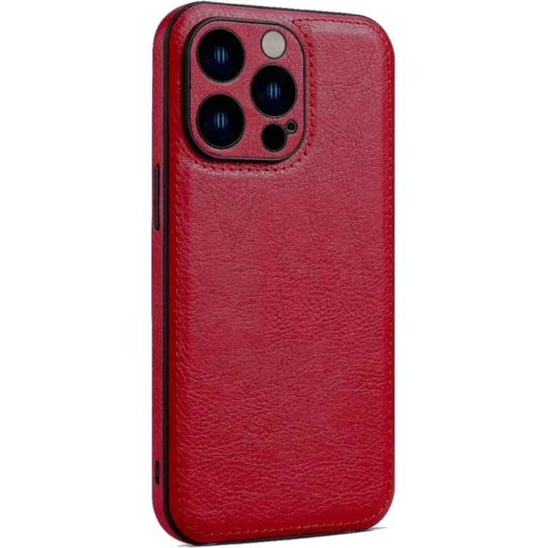 Θήκη iPhone 13 Pro Max Bodycell Prestige Backcover με Πλαίσιο Κάμερας - Red (5206015068225)