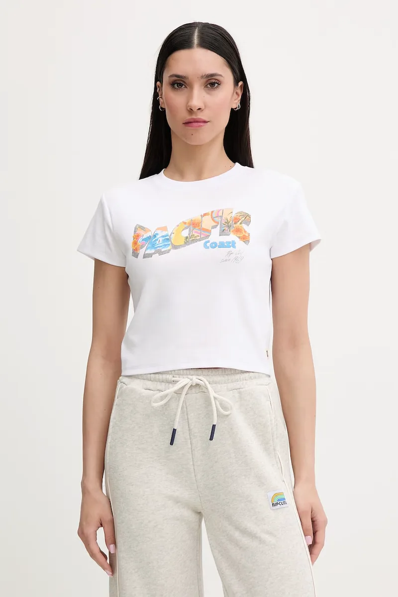 Rip Curl γυναικείο t-shirt βαμβάκι με ελαστάν HALEY O BABY