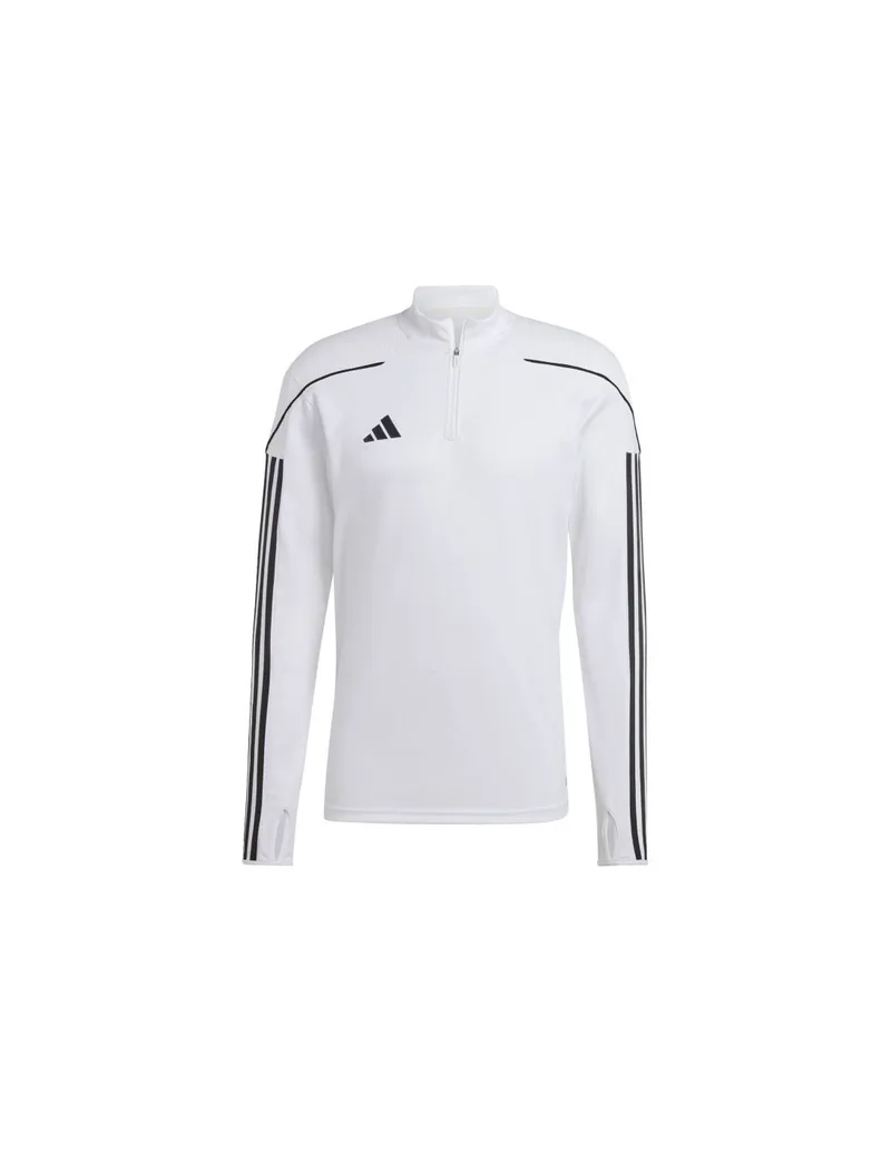 Adidas Ανδρική Μπλούζα με Φερμουάρ Μακρυμάνικη Λευκή IC7878