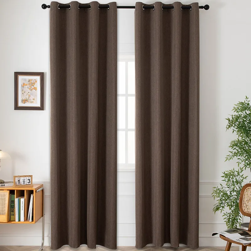 Κουρτίνα 140x270 Με Τρουκς Beauty Home Illusion 8445 Brown 140x270Υ