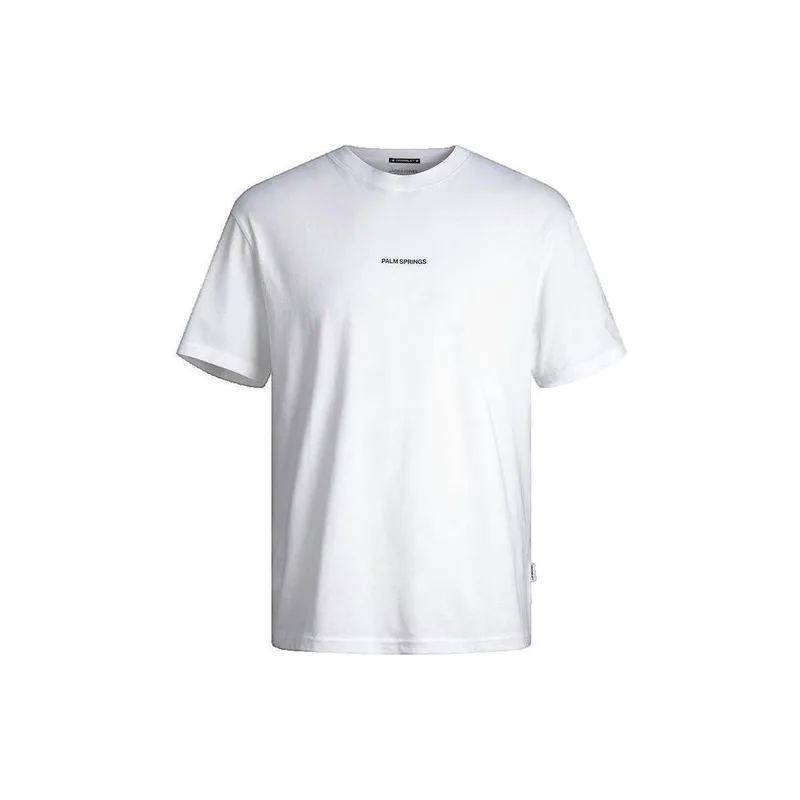 T-shirt με κοντά μανίκια Jack & Jones T-shirt blanc col rond manches courtes