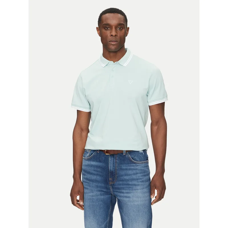 Guess Polo M2GP34 KARS0 Πράσινο Regular Fit