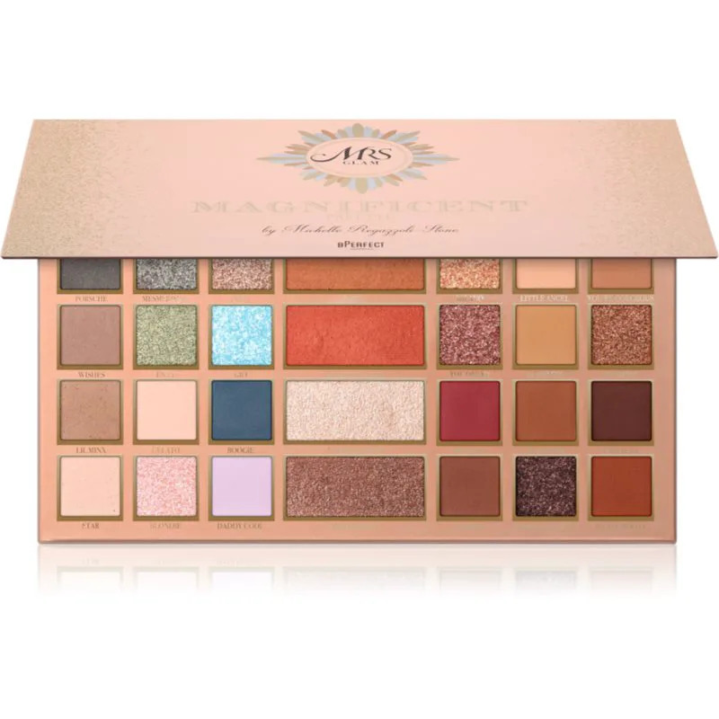 BPerfect Mrs Glam Magnificent Palette πολυλειτουργική παλέτα Για πρόσωπο και μάτια 48 γρ