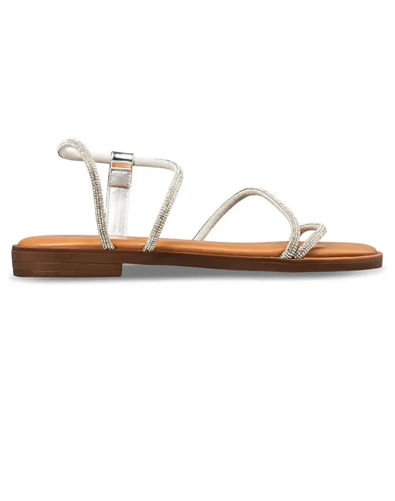 ENVIE ΓΥΝΑΙΚΕΙΑ ΣΥΝΘΕΤΙΚΑ ΠΕΔΙΛΑ ΦΛΑΤ E96-23302-SILVER MetallicSilver