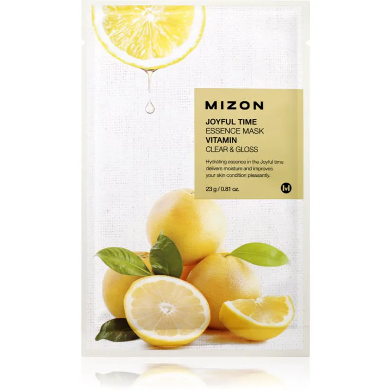 Mizon Joyful Time Vitamin φύλλο μάσκας με καθαριστική και αναζωογονητική επίδραση 23 γρ