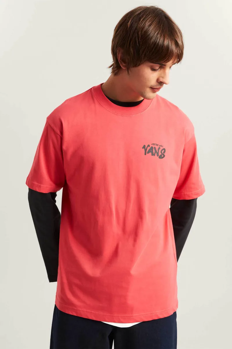 Vans ανδρικό T-shirt Loose Fit "Reaper Sam" - VN000VXDFO91 Ροζ