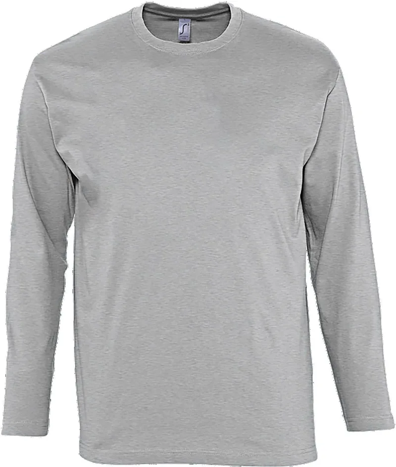 Μακρυμάνικο T-Shirt Monarch SOLS 11420 Grey Melange