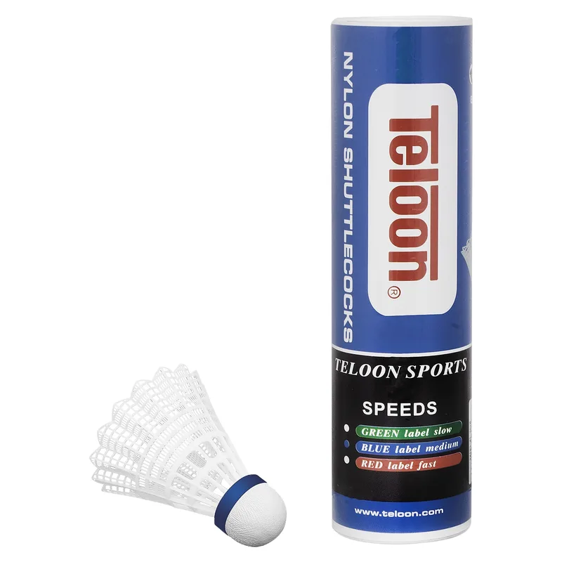 Μπαλάκια Badminton Προπόνησης Νάιλον Μεσαίας Ταχύτητας (6 Τμχ)