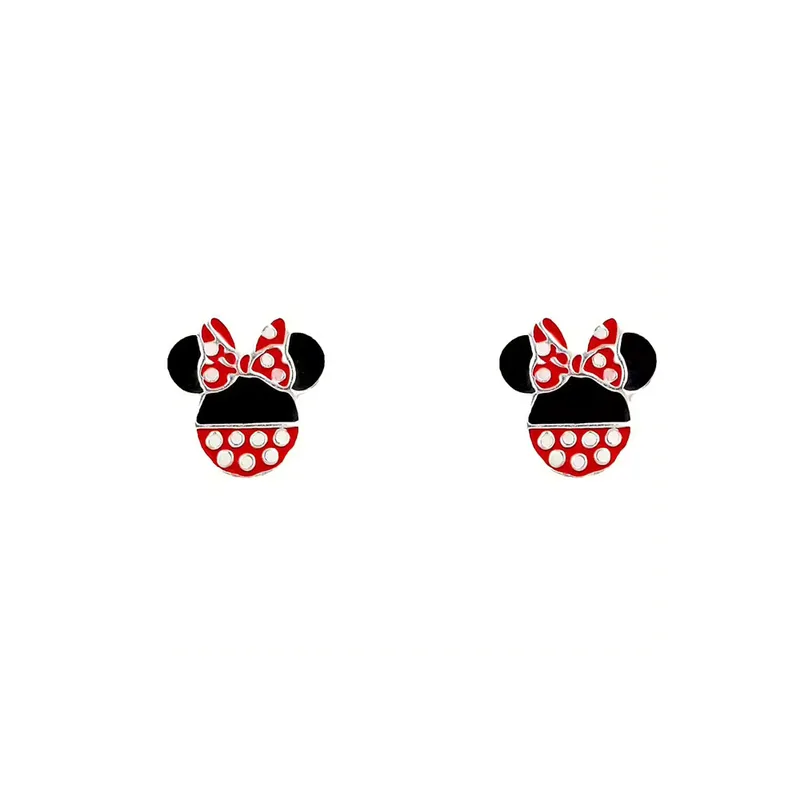DISNEY Ασημένια Σκουλαρίκια Με τη Minnie Mouse ES00084SL.CS