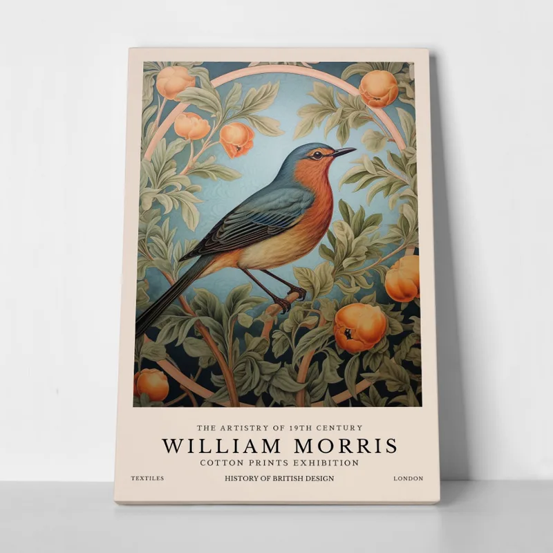 Πινακας σε καμβά WILLIAM MORRIS - BIRD 6