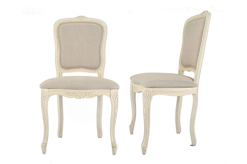 Καρέκλες Τραπεζαρίας Σετ 2 τεμαχίων Provencale Ivory