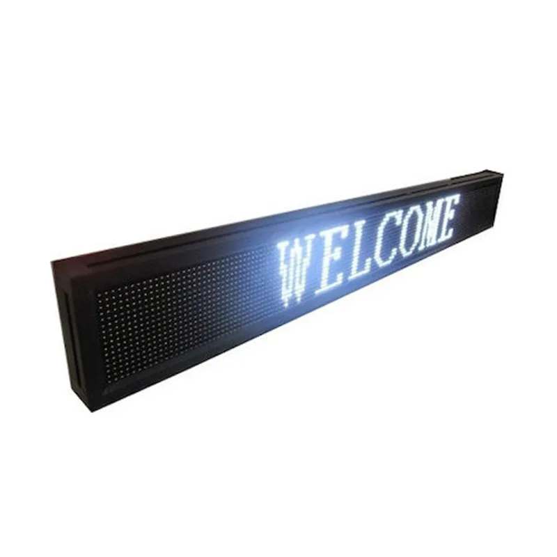 πινακίδα led κυλιόμενων μηνυμάτων 100x40 cm λευκή