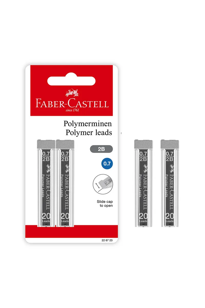 Faber-Castell Blister 2 ανταλλακτικές μύτες για μηχανικό μολύβι 0.7 mm - 077226723/