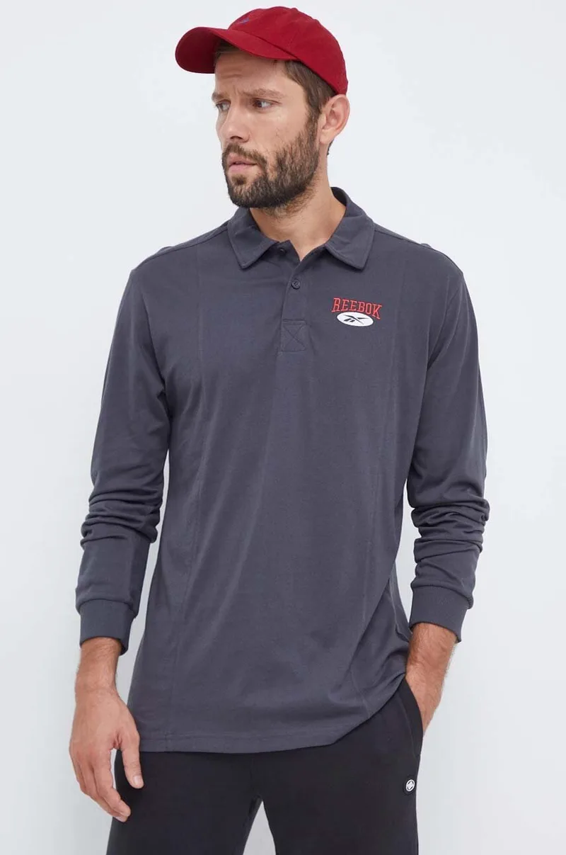 Βαμβακερή μπλούζα με μακριά μανίκια Reebok Classic