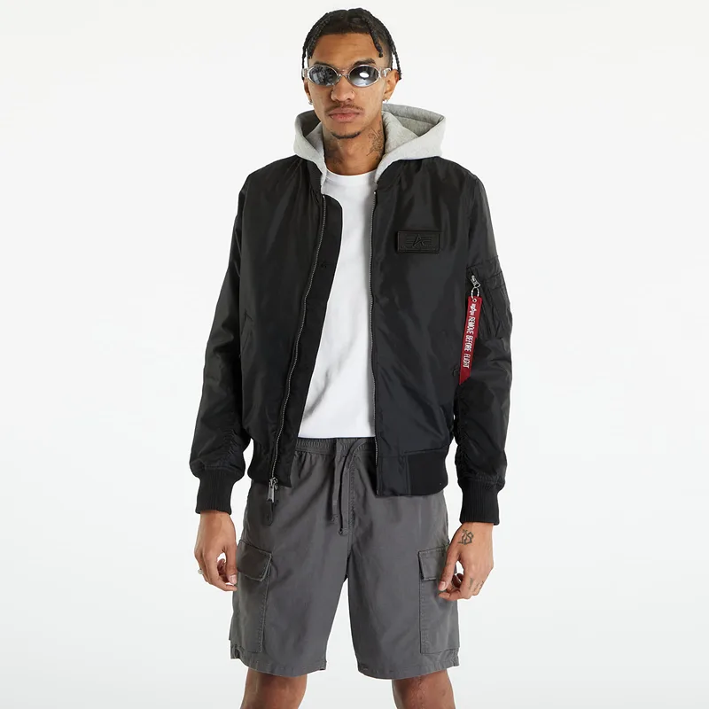 Μπουφάν Alpha Industries MA-1 TT Hood Black M