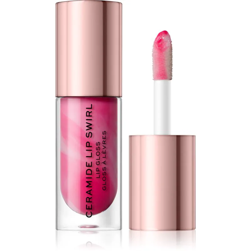Revolution Ceramide Swirl ενυδατικό λιπ γκλος απόχρωση Sweet Soft Ροζ 4.5 ml