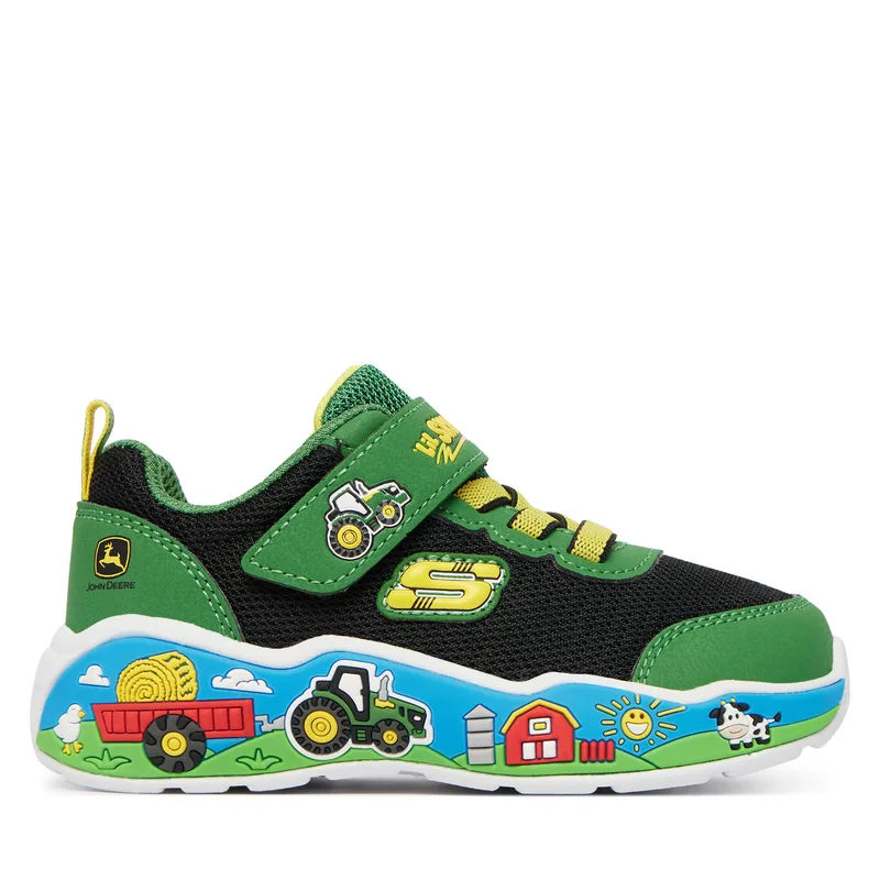 Αθλητικά Skechers John Deere: Play Scene - Barn-Squad Buddies 407065N/GNBK Πράσινο