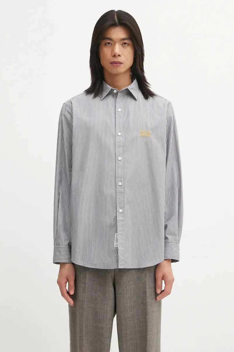 Βαμβακερό πουκάμισο Aries Stripe Poplin Classic
