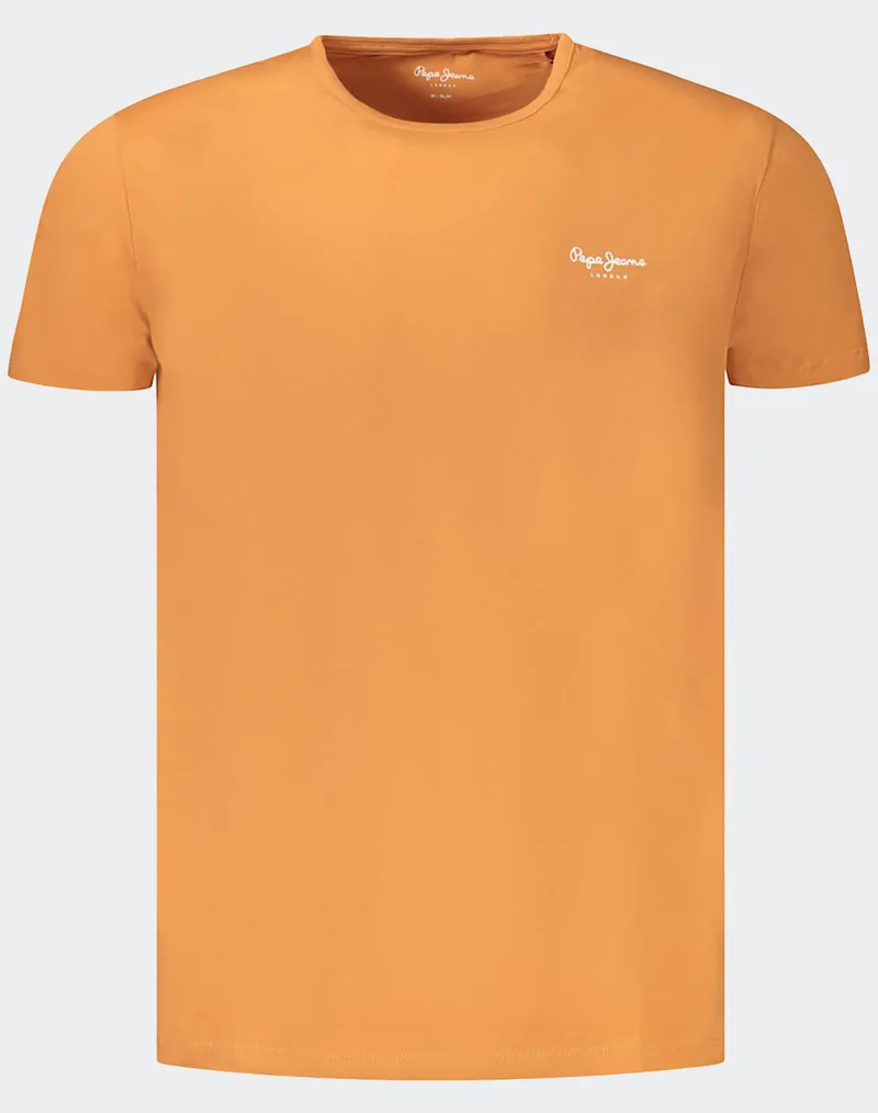 PEPE JEANS NOS DROP 2A ORIGINAL BASIC 3N ΜΠΛΟΥΖΑ ΑΝΔΡΙΚΟ PM508212-166/SUNDOWN OR Πορτοκαλί