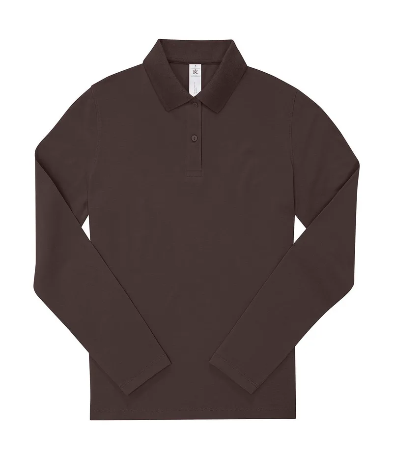 Γυναικεία Μακρυμάνικη Μπλούζα Polo PW462 B & C My Polo 180 LSL Roasted Coffee