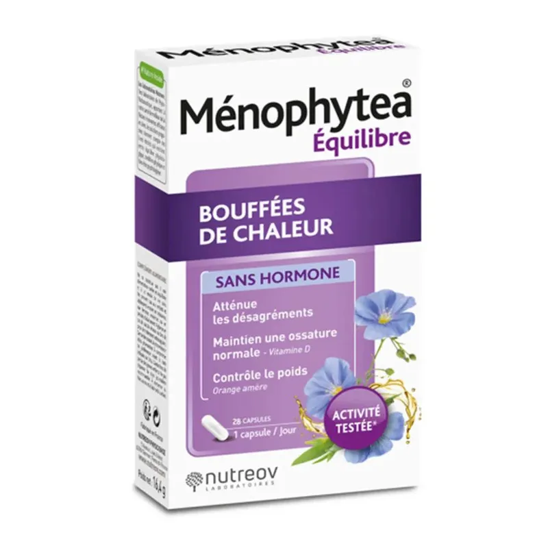 Menophytea Hot Flashes Without Hormones 28 Capsules