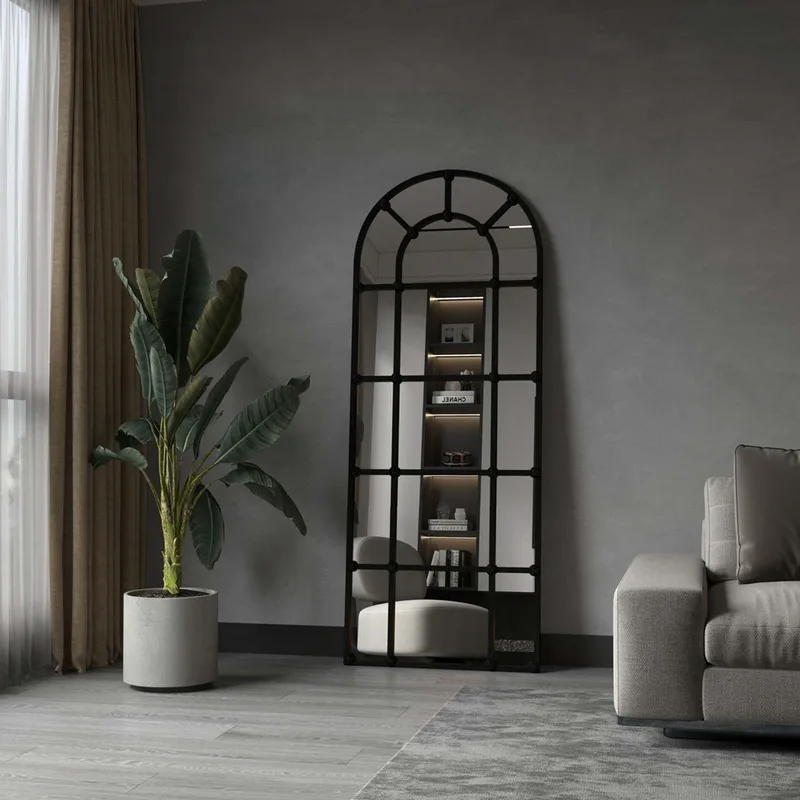 Καθρέπτης Δαπέδου Ovalis Dar - Black 985Etr1112 (70x180 cm)